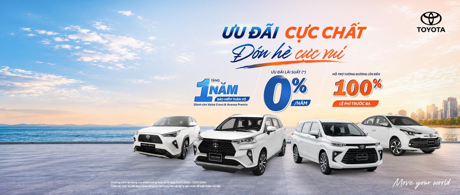 Toyota Hưng Yên Ưu Đãi Khủng Trong Tháng 7/2026
